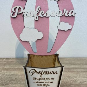 vaso/porta lápis com balão